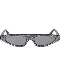 Pinko - Crystal-Embellished Geometric Sunglasses - Lyst