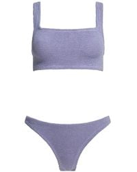 Hunza G - Xandra Crinkle-Effect Bikini - Lyst