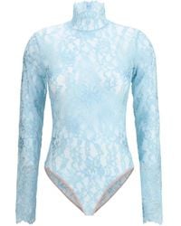 Valentino Garavani - Floral-Lace Bodysuit - Lyst