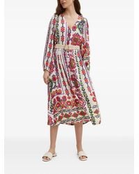 La Petite Francaise - Vestido midi Recul con estampado floral - Lyst