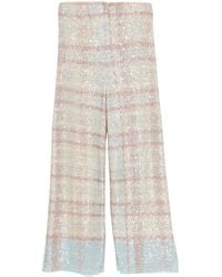 Circus Hotel - Sequin-Embellishment Trousers - Lyst