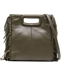 Maje - M Fringed Leather Bag - Lyst