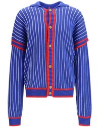 Gcds - Pinstriped Cardigan - Lyst