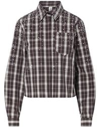 Liu Jo - Check Fabric Shirt - Lyst