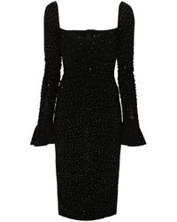 Nissa - Rhinestone-embellished Bodycon Dress - Lyst