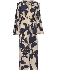 Johanna Ortiz - Midikleid mit Blumen-Print - Lyst