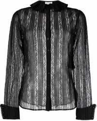 Saint Laurent - Patchwork Cotton Shirt For - Lyst