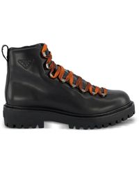 Prada - Stiefel Aus Leder - Lyst