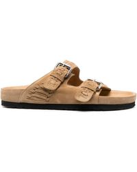 Isabel Marant - Brown Lennyo Suede Sandals - Lyst