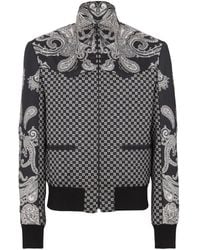 Balmain - プリント ボンバージャケット - Lyst