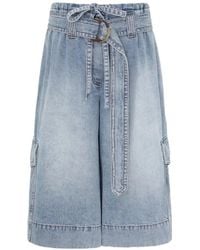 Zimmermann - ベルテッド デニムカーゴショーツ - Lyst