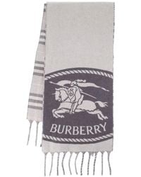 Burberry - Reversible Knight Stamp Scarf - Lyst