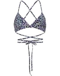Isabel Marant - Top bikini Solange con stampa astratta - Lyst