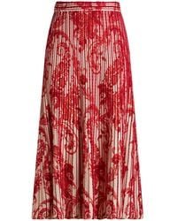 Etro - ペイズリー プリーツスカート - Lyst