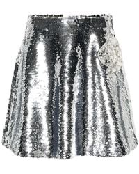 Genny - Mini-Rok Met Pailletten - Lyst