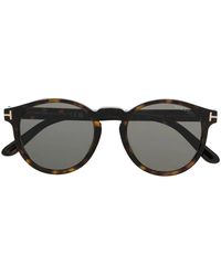 Tom Ford - Tortoiseshell-Effect Round-Frame Sunglasses - Lyst