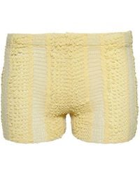 Roberta Einer - Smocked Ruffled Shorts - Lyst