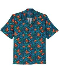 Vilebrequin - Floral-Print Linen Shirt - Lyst