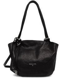 Patrizia Pepe - Logo-Print Leather Tote Bag - Lyst