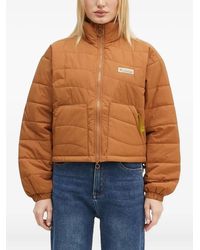 Columbia - Wallowa Quilted Mountain-Print Cropped Puffer Jacket - Lyst
