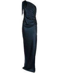 Michelle Mason - Asymmetric Silk Maxi Gown - Lyst
