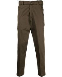 Low Brand - Belted Tailored Trousers - Lyst