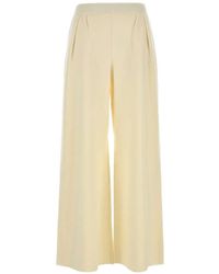 Max Mara - Wollen Broek Met Wijde Pijpen - Lyst