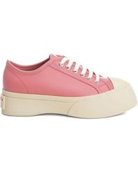 Marni - Pablo Platform Sole Lace-Up Sneakers - Lyst