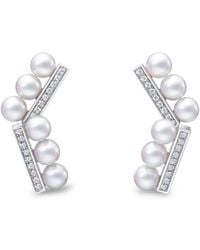Tasaki - Balance Neo Pearl And Diamond Earrings - Lyst