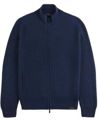 Fay - Zip Funnel-Neck Sweater - Lyst