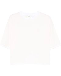 Sandro - Logo-Embroidered T-Shirt - Lyst