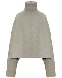 Rick Owens - Jumbo High-Neck Sweater - Lyst