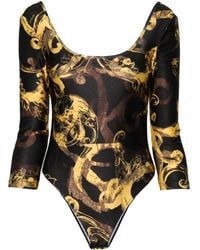Versace - Watercolour Couture Bodysuit - Lyst