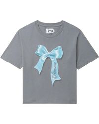 Izzue - Bow-print Cotton T-shirt - Lyst