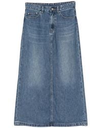 JNBY - A-Line Midi Denim Skirt - Lyst