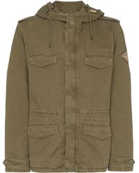 Saint Laurent Parka im Military-Look - Grün