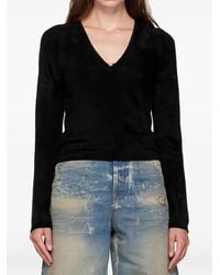 Amiri - V-Neck Detail-Embellished Top - Lyst
