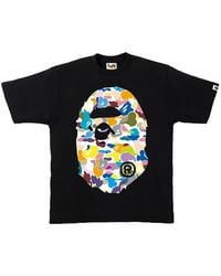 A Bathing Ape - T-Shirt Multi Camo Ape Head - Lyst