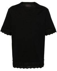 Simone Rocha - Floral Embroidered Cotton T-shirt - Lyst