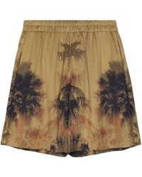 Laneus - Palm Tree-print Bermuda Shorts - Lyst