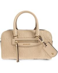 MICHAEL Michael Kors - Jet Set Travel Logo-Embossed Leather Tote Bag - Lyst