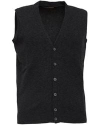 FILIPPO DE LAURENTIIS - Button-Up V-Neck Vest - Lyst