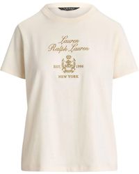 Ralph Lauren - Logo-Embroidered T-Shirt - Lyst