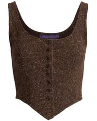 Ralph Lauren - Sherry Donegal Tweed Top - Lyst
