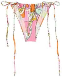 PUCCI - Orchidee Print Bikini Bottom - Lyst