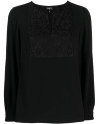 Paule Ka - Embroidered Button-neck Top - Lyst