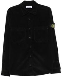 Stone Island - Katoenen Ribfluwelen Shirtjack - Lyst