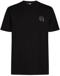 Karl Lagerfeld - T-shirt en coton à motif Ikonik 2.0 - Lyst
