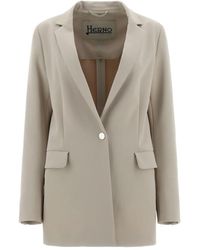 Herno - Jack Met Enkele Rij Knopen En Zak - Lyst