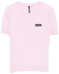 WRSTBHVR - Logo-Patch Short-Sleeve Sweater - Lyst